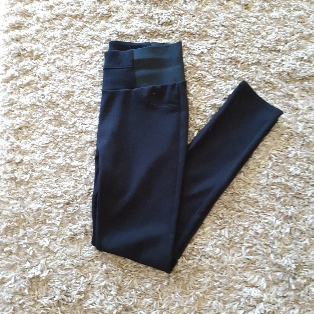 Black stretch pants